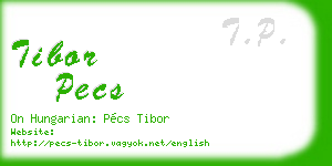 tibor pecs business card