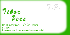 tibor pecs business card